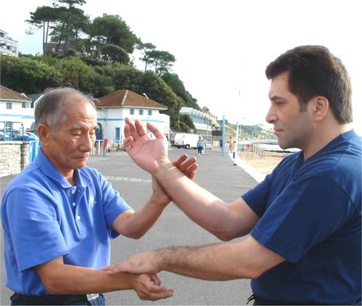 Playing Chi Sao with GM Ip Chun